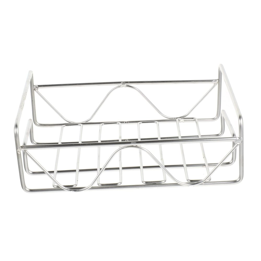 Stainless Steel Storage Rack, Wall-Mounted for Bathroom and Kitchen, Silver