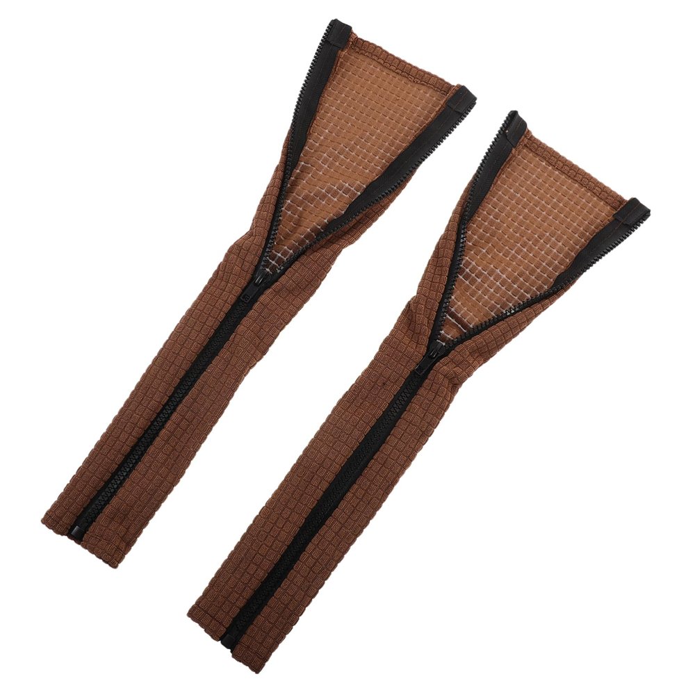 Gatuida Armrest Covers for Office Chairs, 2 Pieces, Polyester, Brown