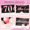 70th Birthday Decorations, Rose Gold Black Banner, Happy 70th Birthday, 40 x 270 cm view 3
