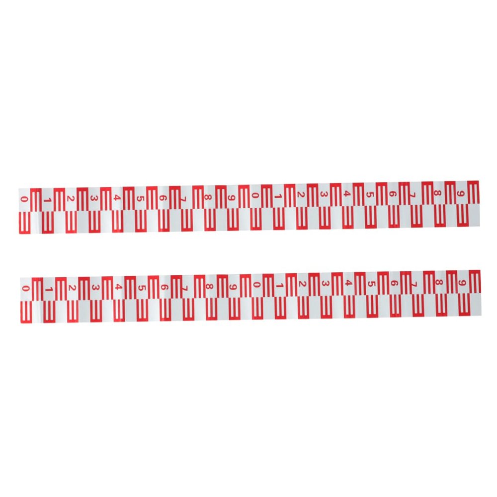 FUNOMOCYA 2-Piece Pool Water Level Indicator Stickers, Red