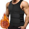 GOUJIAN Men's Sauna Sweat Vest with Adjustable Waist Belt, 3XL view 4