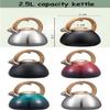IXMLDAXD Whistling Tea Kettle, 2.5 L, Black view 2