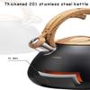 IXMLDAXD Whistling Tea Kettle, 2.5 L, Black view 3