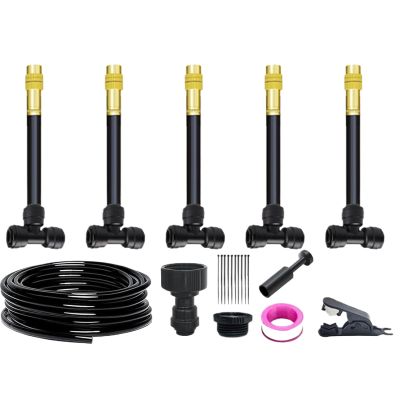 Automatic Drip Irrigation System with Hose, Adjustable Nozzle and Sprinkler