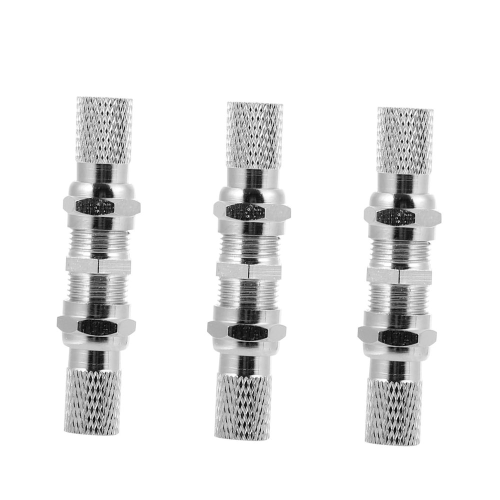ABOOFAN 3-Piece Silver Metal F-Connectors for Coaxial Cables