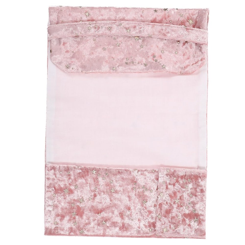 Washable Fabric Book Cover for School and Business, Pink