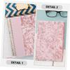 Washable Fabric Book Cover for School and Business, Pink view 2