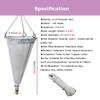 Plankton Sampling Net for Zooplankton and Protozoa, 5 m Rope, 125 Mesh view 2