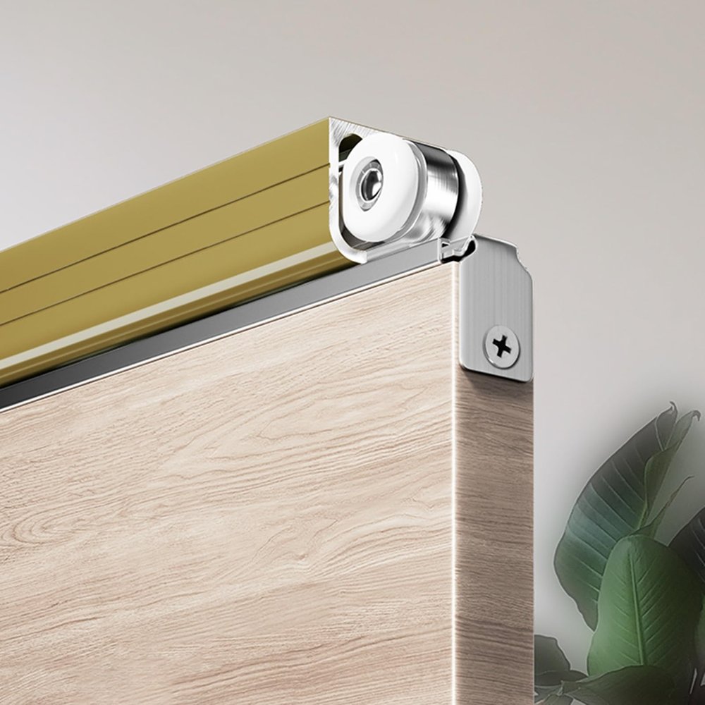 Sliding Door Hardware Kit, Barn Door Track, 12 Wheels, 8.5 m (27.9 ft)