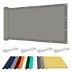 Rectangular Shade Sail 225 x 460 cm with UV Protection for Patio, Balcony & Garden, Light Gray view 1