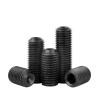 Set Screws, M1.6–M8, Grade 12.9 Carbon Steel, Hex Socket, Headless, Concave Tip (M6, 5 pcs, 35 mm) view 1
