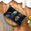 Outdoor Flower Pillow Cover Set of 2, 50 x 80 cm, Skeleton Pattern view 4