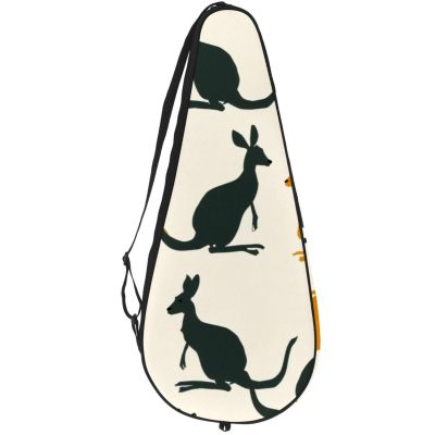 VAPOKF Australia Kangaroo Silhouette Tennis Racket Bag, Holds Up to 2 Rackets