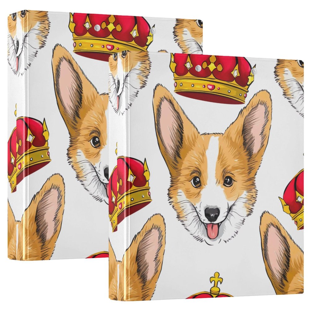 3-Ring Binder, 3.8 cm, Holds 200 Sheets, 31.5 x 27 x 6 cm, 2-Pack