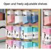 Adjustable Floor-to-Ceiling Clothing Rack for Retail Stores with Double-Sided Sock Display, Iron Shoe Rack and 40 Hooks view 3