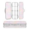 Amooorous Plastic Pencil Box with Snap Closure, sem Blush Design, Stars view 2