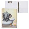 Personalizable Cute Elephant Bathtub 3-Ring Binder, 3.8 cm, 200 Sheets, 31.5 x 27 x 6 cm view 3