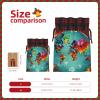 Christmas Gift Bags with World Map Print and Drawstring view 4