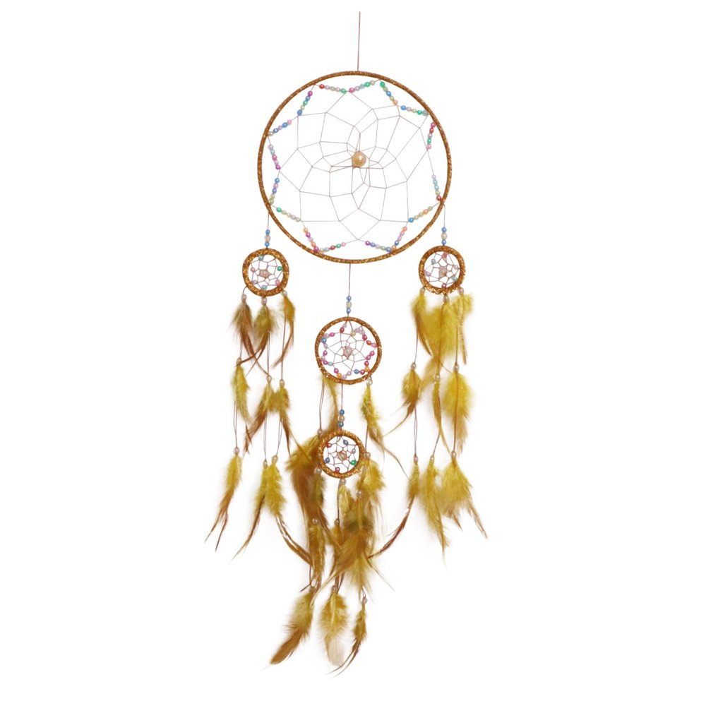 ibasenice Yellow Hanging Wind Chime Wall Decor