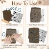 CHGCRAFT Retro Polka Dot Geometric Silicone Texture Mat for Polymer Clay, 5.5 x 5.5 in view 4