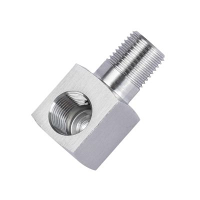 CZMDKEXM 1/8" NPT Female-to-Male Thread 304 Stainless Steel 90-Degree Pipe Fitting Elbow Connector Adapter