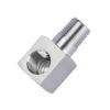 CZMDKEXM 1/8" NPT Female-to-Male Thread 304 Stainless Steel 90-Degree Pipe Fitting Elbow Connector Adapter view 1