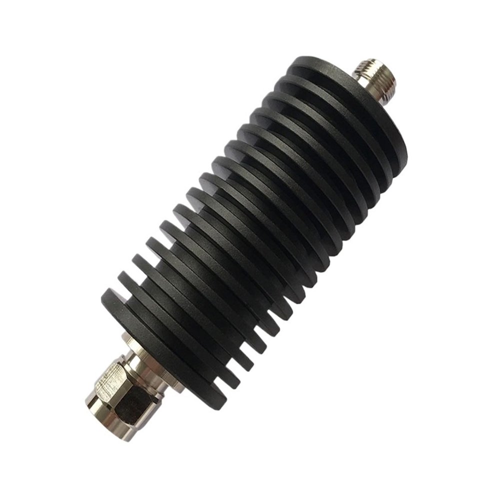KOSBO N-Male to N-Female RF Fixed Attenuator, 50 W, 50 Ohms, 3/6/10/20/30/40/50 dB, 3/4 GHz, Coaxial Adapter (3 dB, 3 GHz)