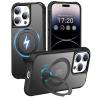 HuwaiH 360° Magnetic Stand Case for iPhone 14 Pro, Black view 1