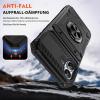 IMEIKONST Rugged Case for iPhone 16e / 17e, Card Holder, Black, TCKB view 3