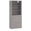 LLEZKBR Sonoma Gray Highboard 69.5 x 34 x 180 cm view 2