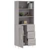 LLEZKBR Sonoma Gray Highboard 69.5 x 34 x 180 cm view 3