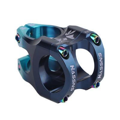 LKfjnhePF Adjustable Handlebar Stem, 31.8 mm, 28.6 mm Steerer, 35 mm, Black/Blue