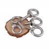SS304 Stainless Steel Shoulder Eye Bolts with Nut, M3–M20, 1 Piece (M14 × 80 mm) view 2