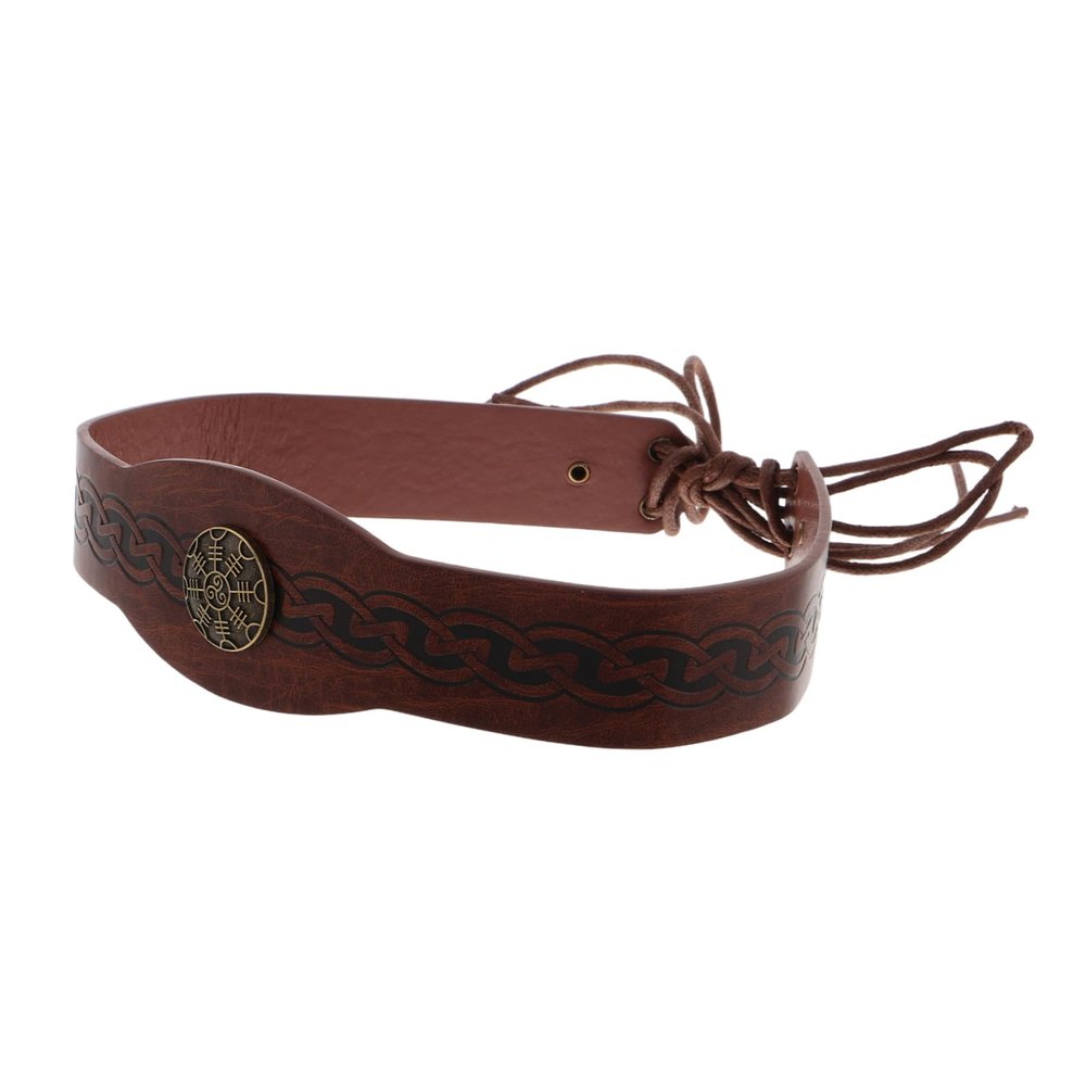 Anneome Medieval PU Headband for Women, Historical Headwear for Role-Playing and Theme Parties