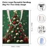 BVKWNTSA Large-Capacity Canvas Tote Bag with Round Christmas Tree Design view 4