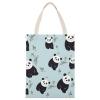 BVKWNTSA Large-Capacity Canvas Tote Bag, Panda Bear Design view 1