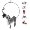 Professional Single-Point Aerial Yoga Hoop Set view 1