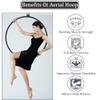 Professional Single-Point Aerial Yoga Hoop Set view 2