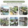Adjustable Balcony Railing Table for Outdoor Use, Galvanized Steel, 7-Level Height Adjustment view 3