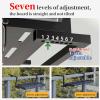 Adjustable Balcony Railing Table for Outdoor Use, Galvanized Steel, 7-Level Height Adjustment view 4