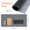 TSKDKIT Translucent Black Desk Mat, 100 x 50 cm view 2