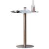 Modern Round Stainless Steel Bar Table, 50 x 105 cm view 1