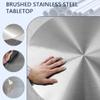Modern Round Stainless Steel Bar Table, 50 x 105 cm view 4
