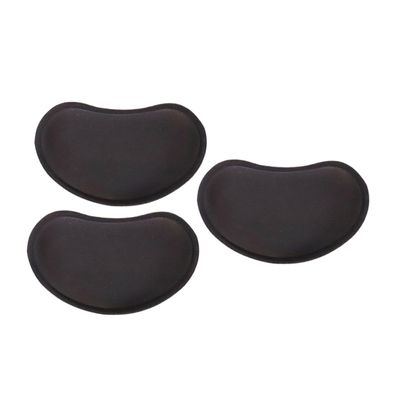 NAMOARLY 3-Piece Ergonomic Memory Foam Mouse Wrist Rest, Non-Slip Rubber Base, Black