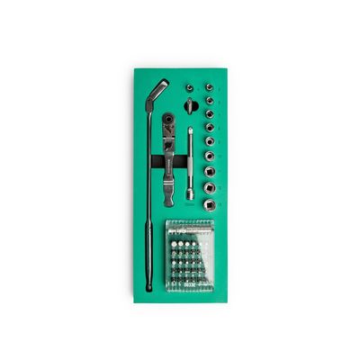 SATA 1/4 in. 45-Piece Socket and Bit Set with Slim Switch Ratchet ST09057G