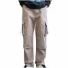 Men's Cargo Pants, Long Work Pants with Large Pockets, Lightweight Outdoor Pants, Straight-Leg Casual Trousers view 1