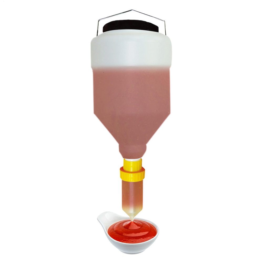 Refillable Leakproof Kitchen Squeeze Bottle for Mayonnaise, Syrup and Oil