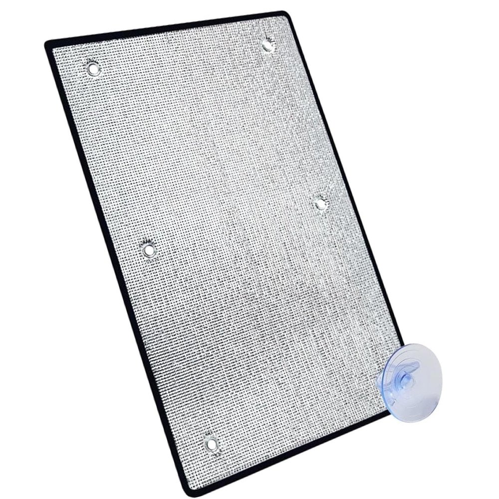 Double Aluminum Insulating Window Film with UV and Sun Protection, Suction Cups, 90 x 100 cm