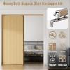 Sliding Door Hardware Kit, Single/Double Barn Door Aluminum Track, Soft-Close, 90 cm/35 in view 4