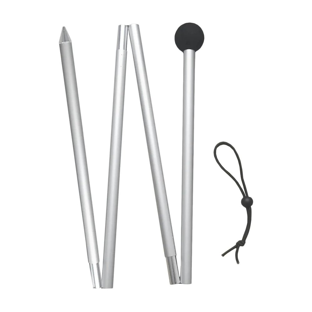 NJIEzhao 1.6 m Aluminum Alloy Telescoping Camping Tent Pole with Pointed Tip